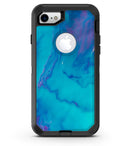 Marbleized Ocean Blue - iPhone 7 or 8 OtterBox Case & Skin Kits