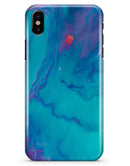 Marbleized Ocean Blue - iPhone X Clipit Case