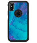 Marbleized Ocean Blue - iPhone X OtterBox Case & Skin Kits