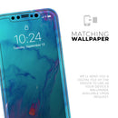 Marbleized Ocean Blue - Protective Skin Wrap & Decal – Compatible with iPhone SE to iPhone 17 Pro Max (All Models)