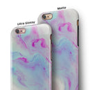 Marbleized Paradise V072 iPhone 6/6s or 6/6s Plus 2-Piece Hybrid INK-Fuzed Case