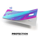 Marbleized Pink Ocean Blue v32 - Premium Protective Decal Skin-Kit for the Apple Credit Card
