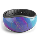 Marbleized Pink Ocean Blue v32 - Decal Skin Wrap Kit for the Disney Magic Band
