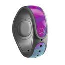Marbleized Pink Ocean Blue v32 - Decal Skin Wrap Kit for the Disney Magic Band