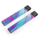 Marbleized Pink Ocean Blue v32 - Premium Decal Protective Skin-Wrap Sticker compatible with the Juul Labs vaping device