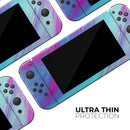 Marbleized Pink Ocean Blue v32 // Skin Decal Wrap Kit for Nintendo Switch Console & Dock, Joy-Cons, Pro Controller, Lite, 3DS XL, 2DS XL, DSi, or Wii - Vinyl Skin Wrap for Nintendo Switch 2, OLED, Lite, Pro Controller, Wii & Classic Handhelds