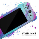 Marbleized Pink Ocean Blue v32 // Skin Decal Wrap Kit for Nintendo Switch Console & Dock, Joy-Cons, Pro Controller, Lite, 3DS XL, 2DS XL, DSi, or Wii - Vinyl Skin Wrap for Nintendo Switch 2, OLED, Lite, Pro Controller, Wii & Classic Handhelds