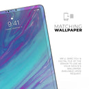 Marbleized Pink Ocean Blue v32 - Full Body Skin Decal for the Apple iPad Pro 12.9", 11", 10.5", 9.7", Air or Mini (All Models Available)
