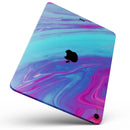 Marbleized Pink Ocean Blue v32 - Full Body Skin Decal for the Apple iPad Pro 12.9", 11", 10.5", 9.7", Air or Mini (All Models Available)