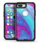 Marbleized Pink Ocean Blue v32 - iPhone 7 Plus/8 Plus OtterBox Case & Skin Kits
