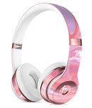 Marbleized Pink Paradise Full-Body Skin Kit for the Beats by Dre Solo 3 Wireless Headphones