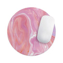 Marbleized Pink Paradise// WaterProof Rubber Foam Backed Anti-Slip Mouse Pad for Home Work Office or Gaming Computer Desk