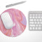 Marbleized Pink Paradise// WaterProof Rubber Foam Backed Anti-Slip Mouse Pad for Home Work Office or Gaming Computer Desk