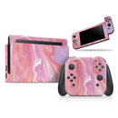 Marbleized Pink Paradise // Skin Decal Wrap Kit for Nintendo Switch Console & Dock, Joy-Cons, Pro Controller, Lite, 3DS XL, 2DS XL, DSi, or Wii