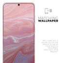 Marbleized Pink Paradise - Premium Vinyl Skin Decal for Samsung Galaxy S25 Ultra, S24, S23, S22 & All Galaxy S Models
