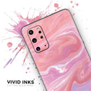 Marbleized Pink Paradise - Premium Vinyl Skin Decal for Samsung Galaxy S25 Ultra, S24, S23, S22 & All Galaxy S Models