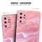 Marbleized Pink Paradise - Skin-Kit for the Samsung Galaxy S-Series S20, S20 Plus, S20 Ultra , S10 & others (All Galaxy Devices Available)
