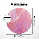 Marbleized Pink Paradise V2// WaterProof Rubber Foam Backed Anti-Slip Mouse Pad for Home Work Office or Gaming Computer Desk