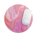 Marbleized Pink Paradise V2// WaterProof Rubber Foam Backed Anti-Slip Mouse Pad for Home Work Office or Gaming Computer Desk