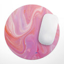 Marbleized Pink Paradise V2// WaterProof Rubber Foam Backed Anti-Slip Mouse Pad for Home Work Office or Gaming Computer Desk
