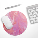 Marbleized Pink Paradise V2// WaterProof Rubber Foam Backed Anti-Slip Mouse Pad for Home Work Office or Gaming Computer Desk