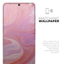 Marbleized Pink Paradise V2 - Premium Vinyl Skin Decal for Samsung Galaxy S25 Ultra, S24, S23, S22 & All Galaxy S Models