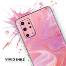 Marbleized Pink Paradise V2 - Premium Vinyl Skin Decal for Samsung Galaxy S25 Ultra, S24, S23, S22 & All Galaxy S Models