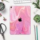 Marbleized Pink Paradise V2 - Full Body Skin Decal for the Apple iPad Pro 12.9", 11", 10.5", 9.7", Air or Mini (All Models Available)