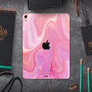 Marbleized Pink Paradise V2 - Full Body Skin Decal for the Apple iPad Pro 12.9", 11", 10.5", 9.7", Air or Mini (All Models Available)