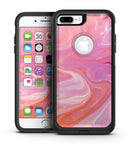 Marbleized Pink Paradise V2 - iPhone 7 or 7 Plus Commuter Case Skin Kit