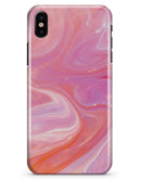 Marbleized Pink Paradise V2 - iPhone X Clipit Case