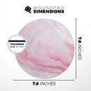 Marbleized Pink Paradise V4// WaterProof Rubber Foam Backed Anti-Slip Mouse Pad for Home Work Office or Gaming Computer Desk