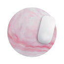 Marbleized Pink Paradise V4// WaterProof Rubber Foam Backed Anti-Slip Mouse Pad for Home Work Office or Gaming Computer Desk