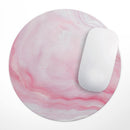 Marbleized Pink Paradise V4// WaterProof Rubber Foam Backed Anti-Slip Mouse Pad for Home Work Office or Gaming Computer Desk