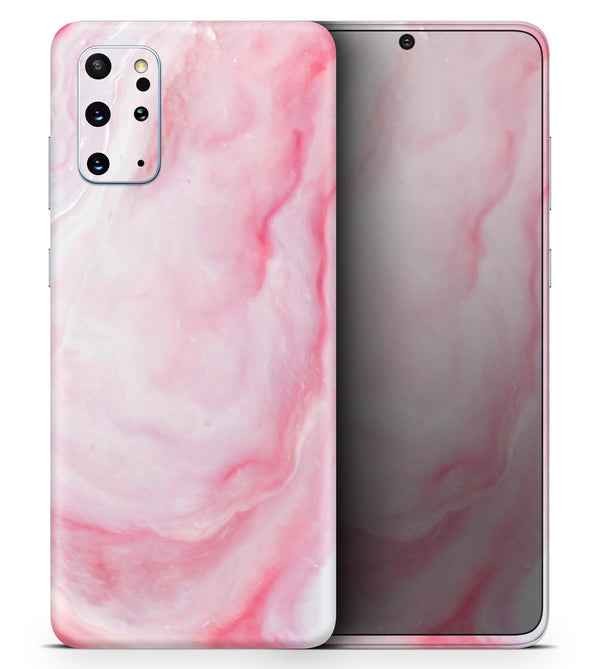 Marbleized Pink Paradise V4 - Skin-Kit for the Samsung Galaxy S-Series S20, S20 Plus, S20 Ultra , S10 & others (All Galaxy Devices Available)
