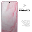 Marbleized Pink Paradise V4 - Skin-Kit for the Samsung Galaxy S-Series S20, S20 Plus, S20 Ultra , S10 & others (All Galaxy Devices Available)