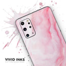 Marbleized Pink Paradise V4 - Premium Vinyl Skin Decal for Samsung Galaxy S25 Ultra, S24, S23, S22 & All Galaxy S Models