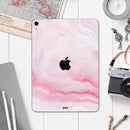Marbleized Pink Paradise V4 - Full Body Skin Decal for the Apple iPad Pro 12.9", 11", 10.5", 9.7", Air or Mini (All Models Available)