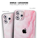 Marbleized Pink Paradise V4 - Vinyl Skin Wrap for iPhone 17 Pro Max, 17 Pro, 17 Air, 17, 16 & All Models — Soft Matte or Ultra Gloss