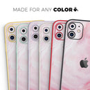 Marbleized Pink Paradise V4 - Vinyl Skin Wrap for iPhone 17 Pro Max, 17 Pro, 17 Air, 17, 16 & All Models — Soft Matte or Ultra Gloss