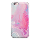 Marbleized Pink Paradise V5 iPhone 6/6s or 6/6s Plus 2-Piece Hybrid INK-Fuzed Case