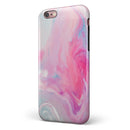 Marbleized Pink Paradise V5 iPhone 6/6s or 6/6s Plus 2-Piece Hybrid INK-Fuzed Case