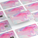 Marbleized Pink Paradise V5 - Premium Protective Decal Skin-Kit for the Apple Credit Card