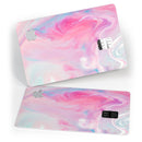 Marbleized Pink Paradise V5 - Premium Protective Decal Skin-Kit for the Apple Credit Card