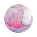Marbleized Pink Paradise V5// WaterProof Rubber Foam Backed Anti-Slip Mouse Pad for Home Work Office or Gaming Computer Desk