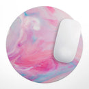 Marbleized Pink Paradise V5// WaterProof Rubber Foam Backed Anti-Slip Mouse Pad for Home Work Office or Gaming Computer Desk