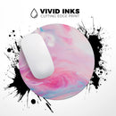 Marbleized Pink Paradise V5// WaterProof Rubber Foam Backed Anti-Slip Mouse Pad for Home Work Office or Gaming Computer Desk