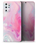 Marbleized Pink Paradise V5 - Premium Vinyl Skin Decal for Samsung Galaxy S25 Ultra, S24, S23, S22 & All Galaxy S Models