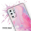 Marbleized Pink Paradise V5 - Premium Vinyl Skin Decal for Samsung Galaxy S25 Ultra, S24, S23, S22 & All Galaxy S Models