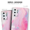 Marbleized Pink Paradise V5 - Skin-Kit for the Samsung Galaxy S-Series S20, S20 Plus, S20 Ultra , S10 & others (All Galaxy Devices Available)